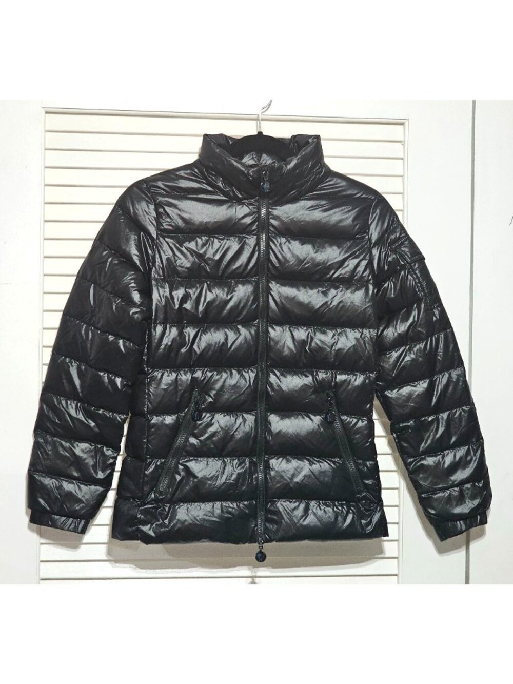 Moncler Women's Black Nylon Down Short Jacket Authentic Tag Size 1 Small 2978 - Picture 15 of 16